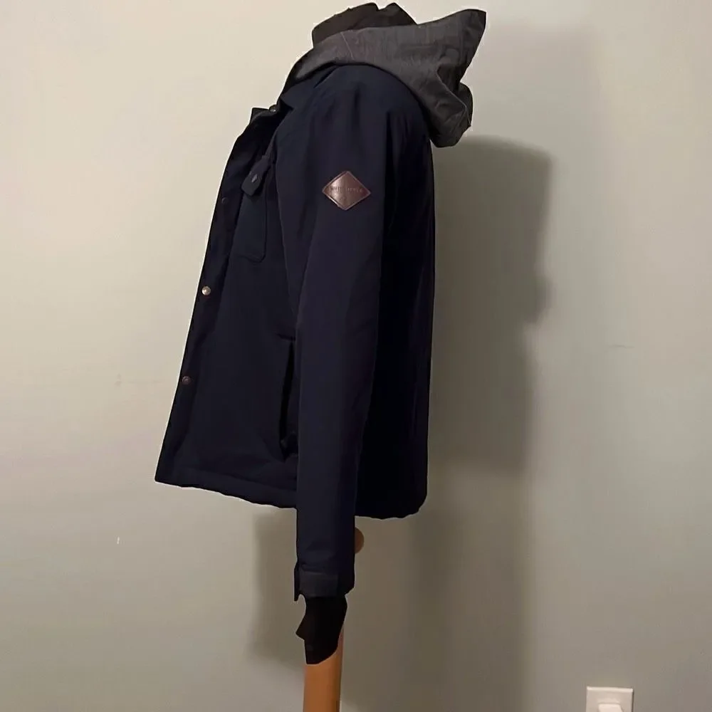 Quiksilver Kid's Navy Blue Dry Flight Technology 18K Hooded Winter Jacket